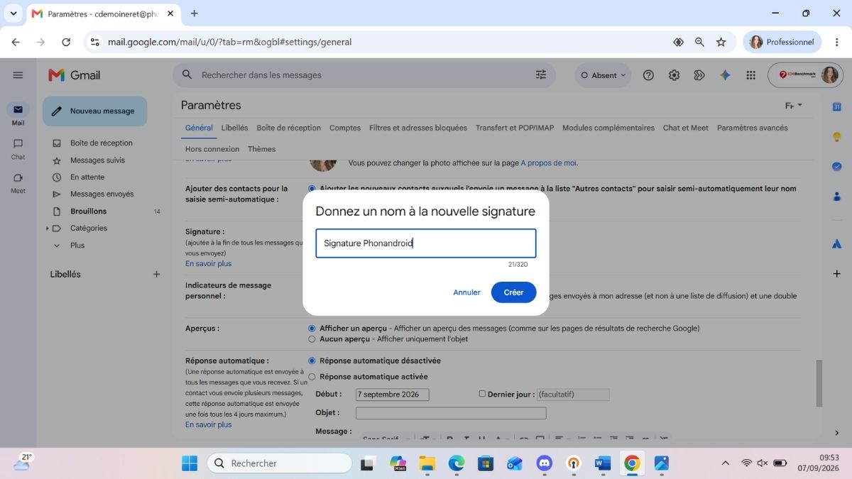 Gmail signature web 3