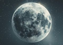Lune glacee ocean eau
