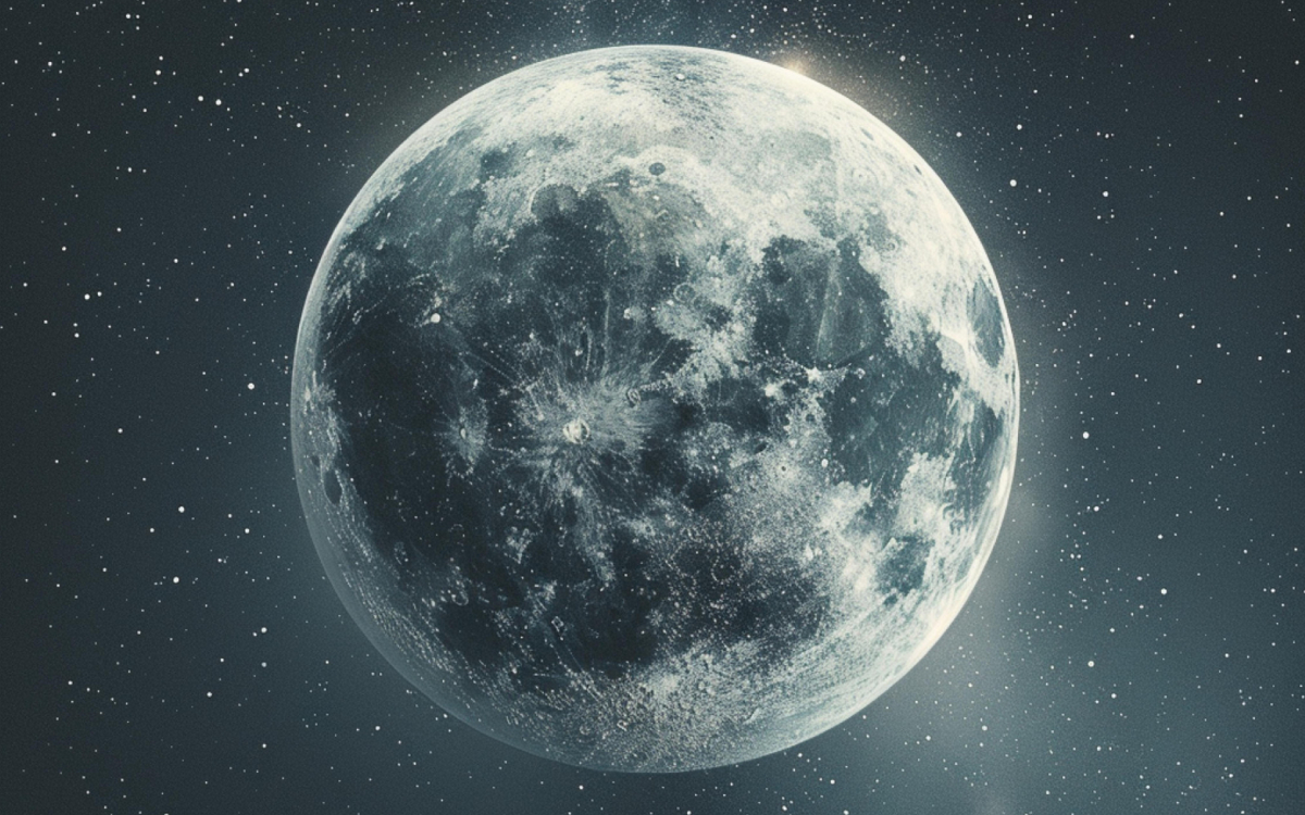 Lune glacée océan eau