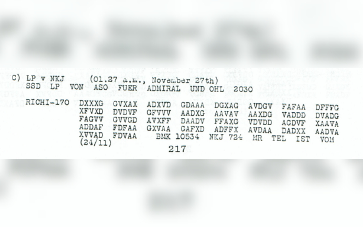 Message code Première Guerre mondiale