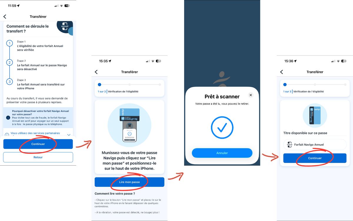 Pass navigo annuel smartphone Android iPhone iOS montre connectée IDF Mobilités 2