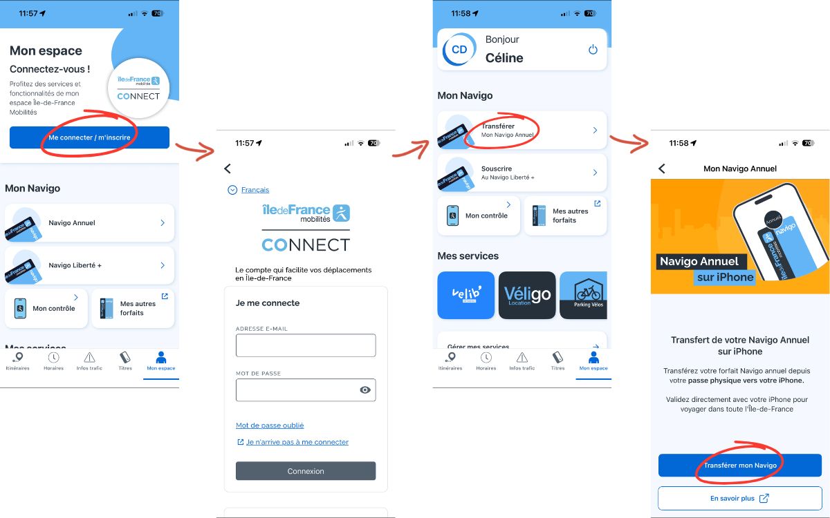 Pass navigo annuel smartphone Android iPhone iOS montre connectée IDF Mobilités
