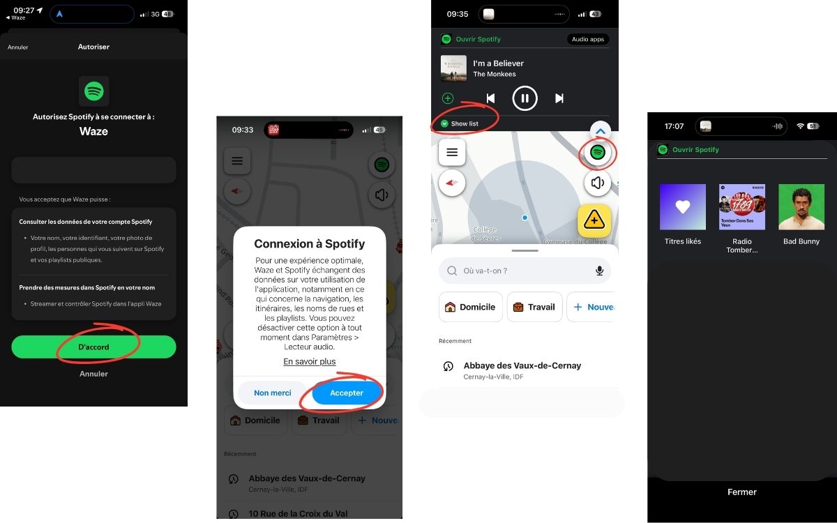Waze lecteur audio intégré 2