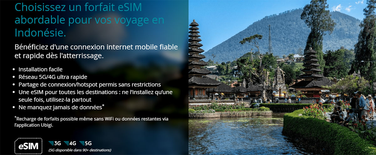 eSIM Ubigi Bali