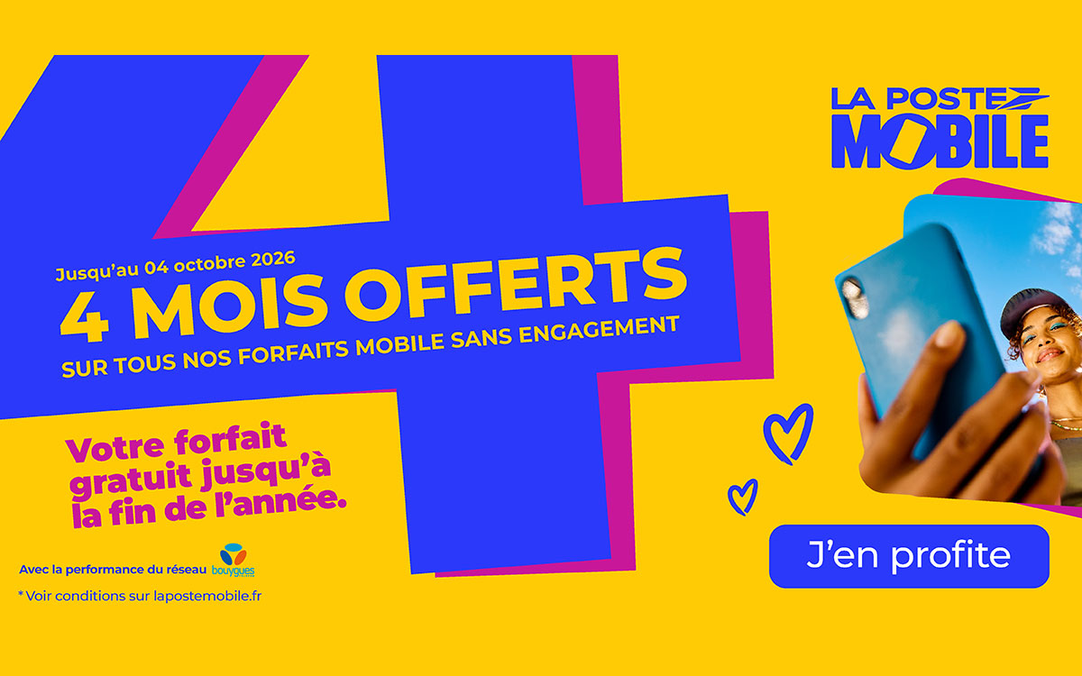 Forfait La Poste Mobile gratuit