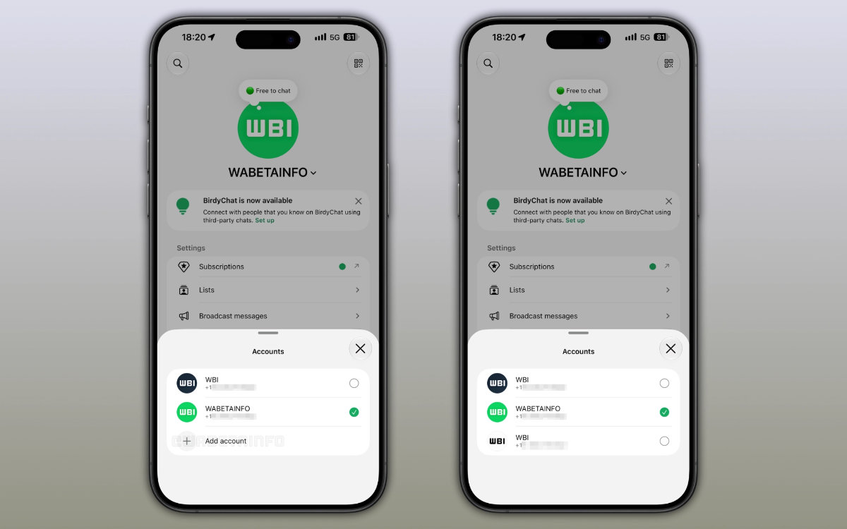 WhatsApp : vous pourrez bientôt ajouter un troisième compte sur le même iPhone