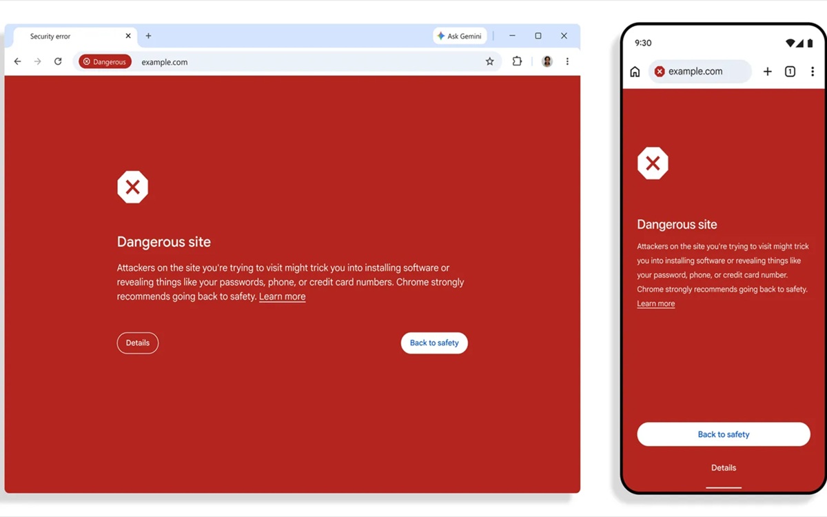 Chrome alerte