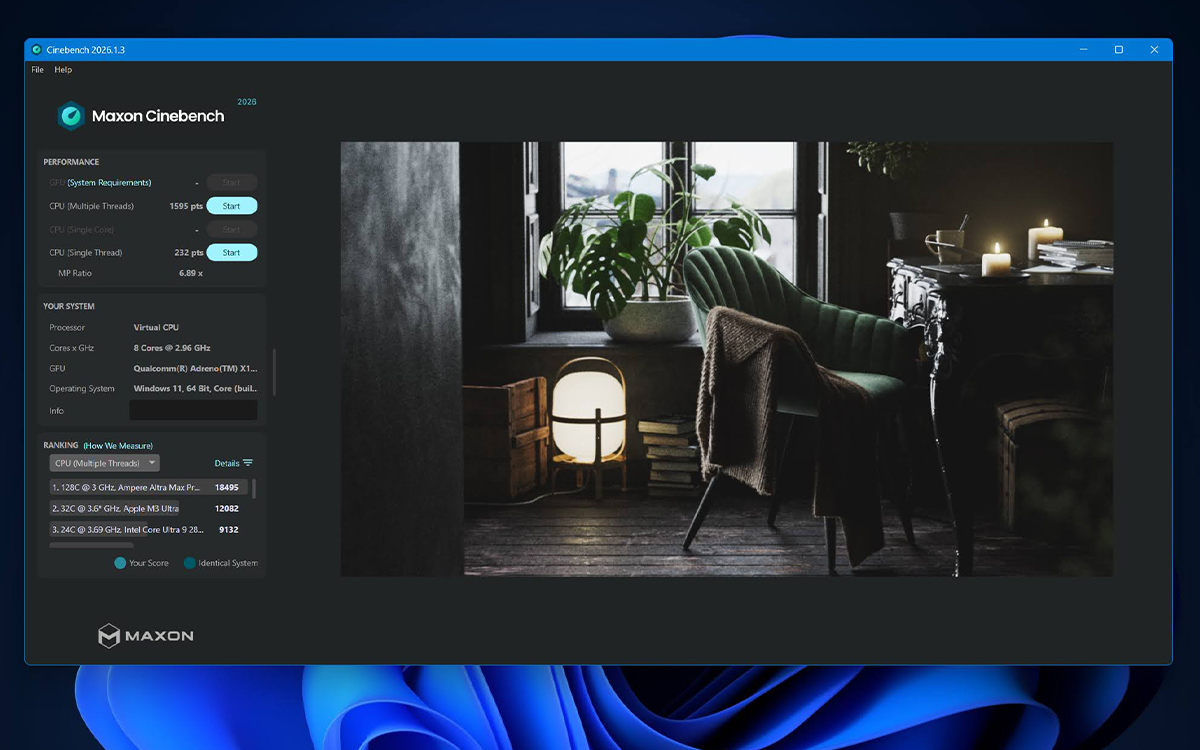Asus Zenbook UX3480 (2026) cinebench 2026