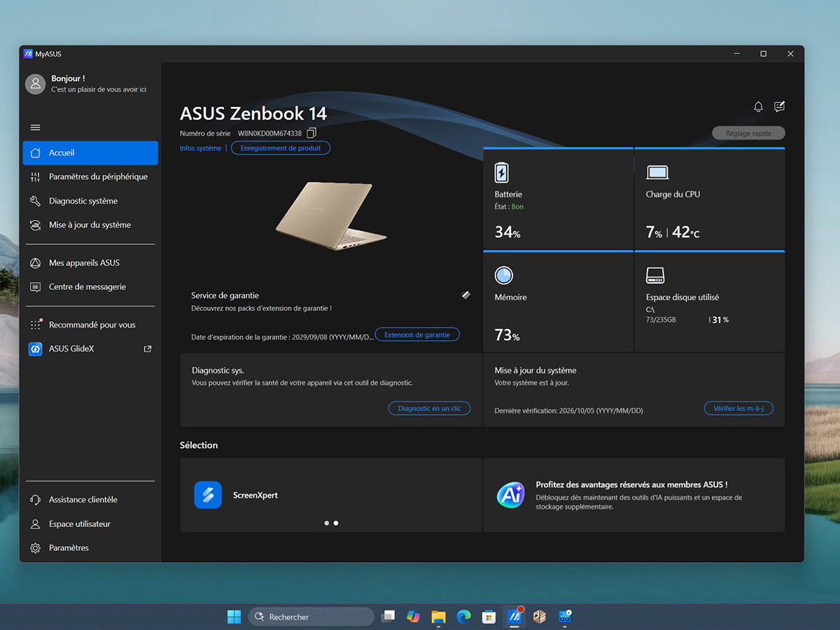 Asus Zenbook UX3480 (2026) myasus