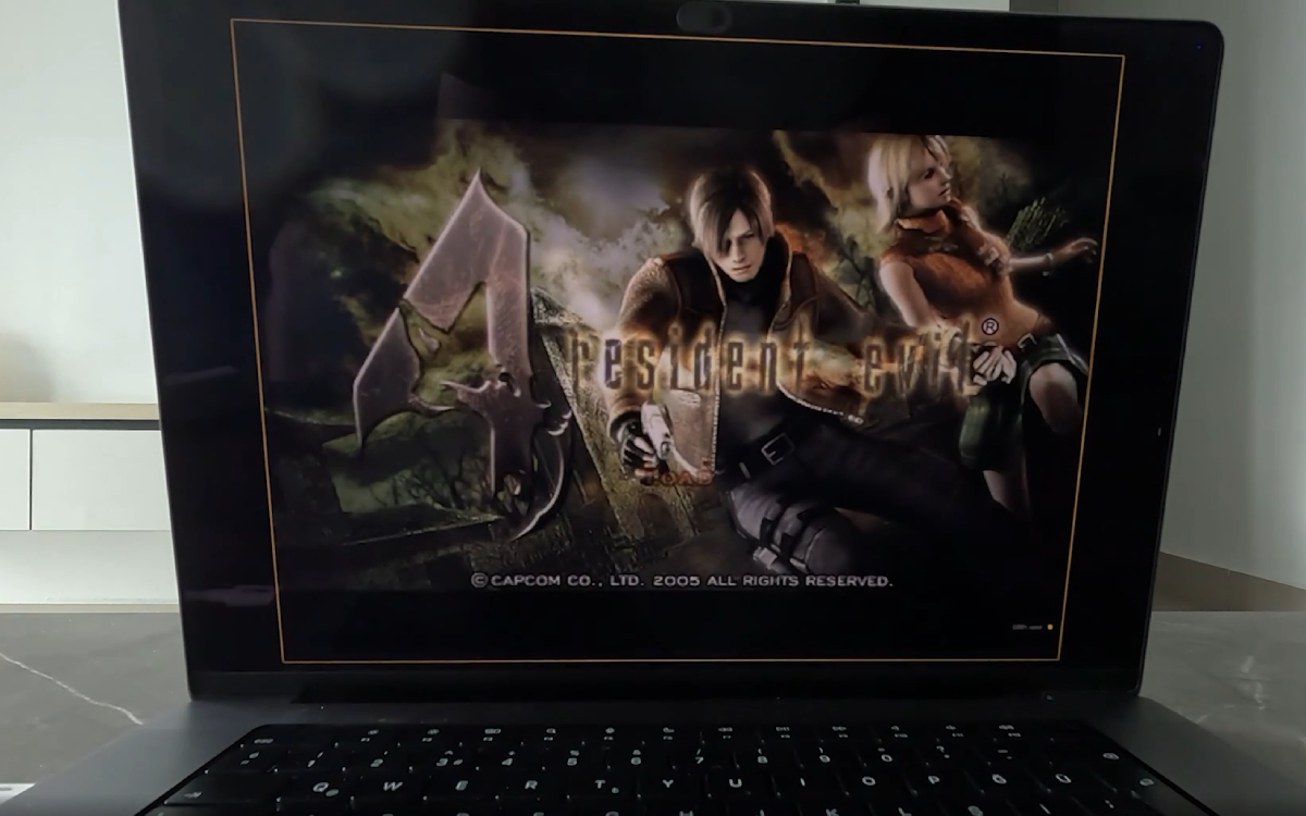 Resident Evil 4 sur PlayStation 2 tournant dans un navigateur avec l'émulateur TabStationToo
