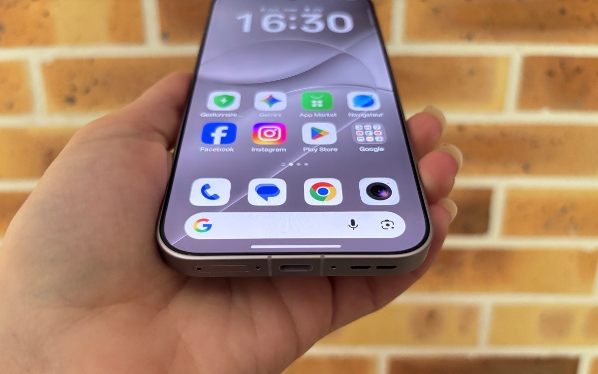 Test Oppo Find X10 bas écran