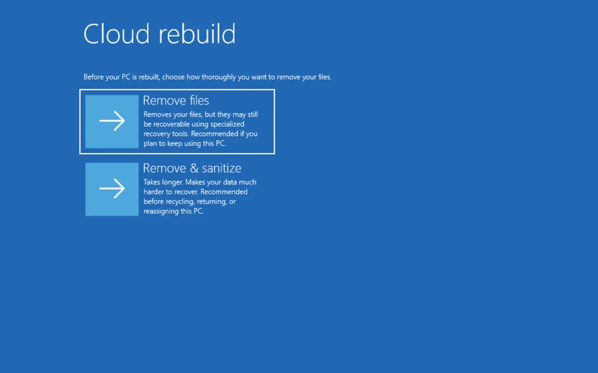 Cloud Rebuild