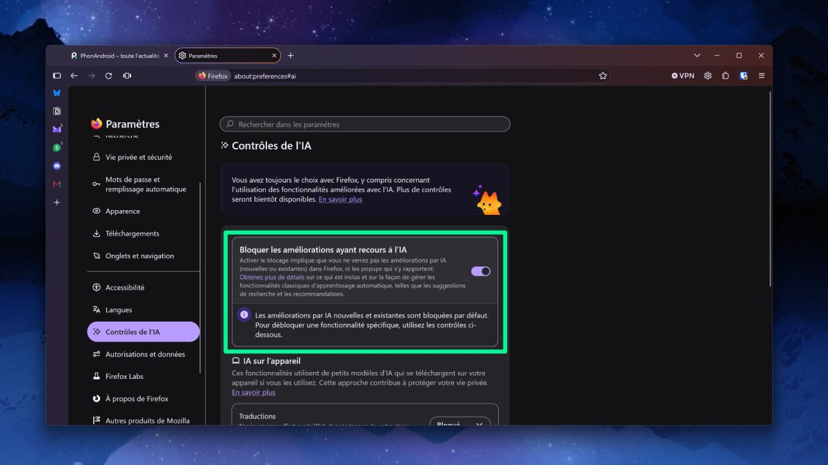 firefox bloquer IA