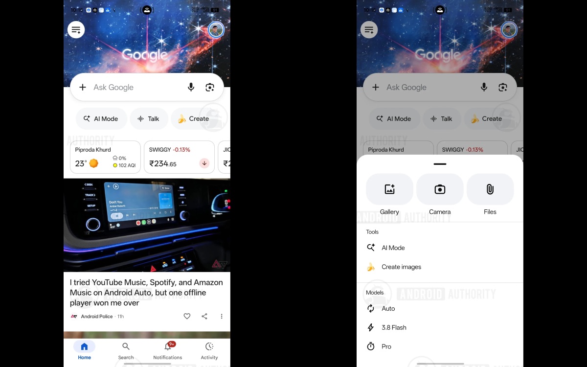 nouvelle barre recherche google